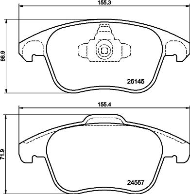 HELLA 8DB 355 040-141 - Kit pastiglie freno, Freno a disco www.autoricambit.com