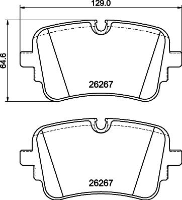 HELLA 8DB 355 041-001 - Kit pastiglie freno, Freno a disco www.autoricambit.com