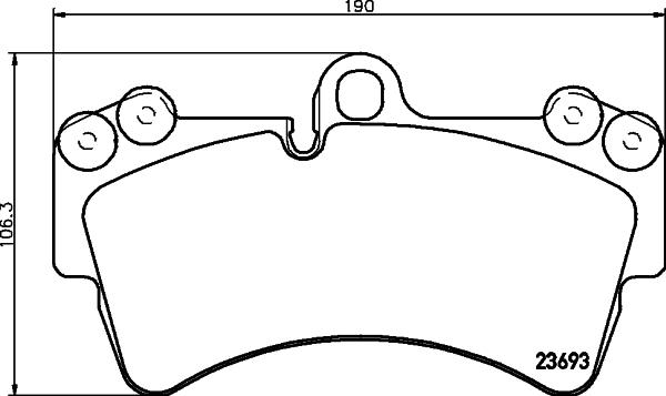 HELLA 8DB 355 043-161 - Kit pastiglie freno, Freno a disco www.autoricambit.com