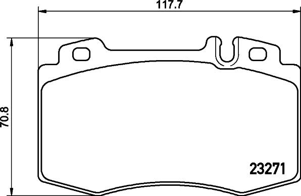 HELLA 8DB 355 043-121 - Kit pastiglie freno, Freno a disco www.autoricambit.com