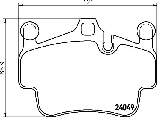 HELLA 8DB 355 043-221 - Kit pastiglie freno, Freno a disco www.autoricambit.com