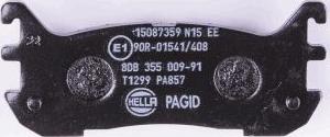 HELLA 8DB 355 009-911 - Kit pastiglie freno, Freno a disco www.autoricambit.com