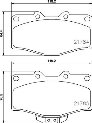 HELLA 8DB 355 009-471 - Kit pastiglie freno, Freno a disco www.autoricambit.com