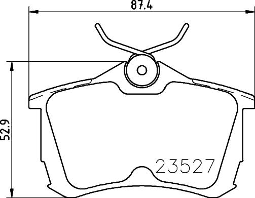 HELLA 8DB 355 009-511 - Kit pastiglie freno, Freno a disco www.autoricambit.com