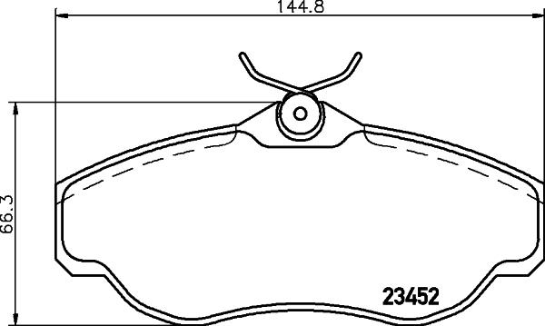 HELLA 8DB 355 009-531 - Kit pastiglie freno, Freno a disco www.autoricambit.com