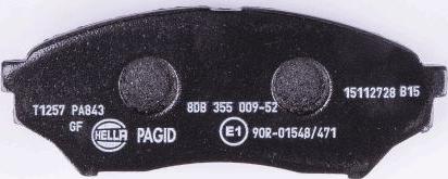 HELLA 8DB 355 009-521 - Kit pastiglie freno, Freno a disco www.autoricambit.com