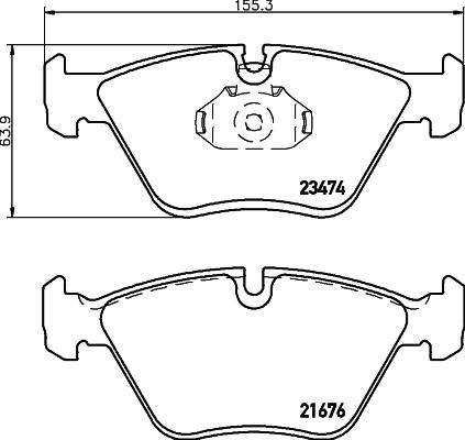 HELLA 8DB 355 009-651 - Kit pastiglie freno, Freno a disco www.autoricambit.com