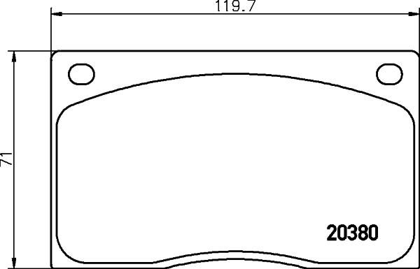 HELLA 8DB 355 009-611 - Kit pastiglie freno, Freno a disco www.autoricambit.com