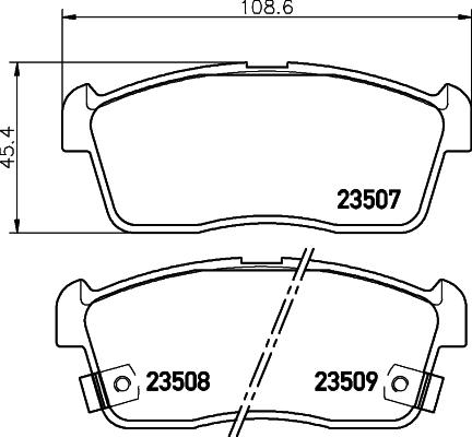 HELLA 8DB 355 009-631 - Kit pastiglie freno, Freno a disco www.autoricambit.com