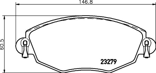 HELLA 8DB 355 009-071 - Kit pastiglie freno, Freno a disco www.autoricambit.com