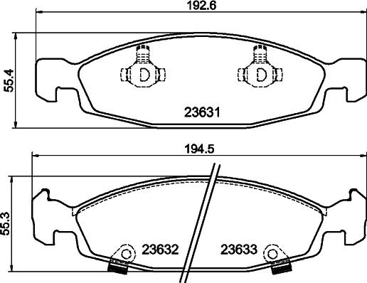 HELLA 8DB 355 009-881 - Kit pastiglie freno, Freno a disco www.autoricambit.com