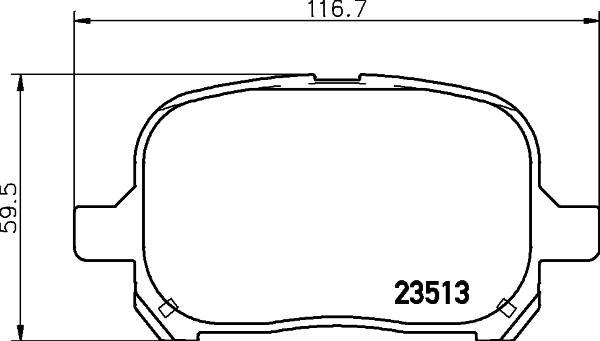 HELLA 8DB 355 009-351 - Kit pastiglie freno, Freno a disco www.autoricambit.com