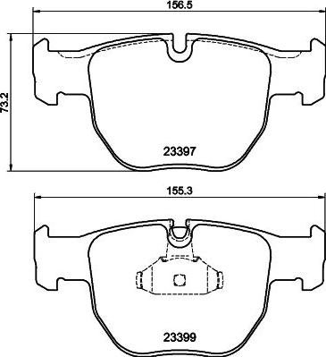 HELLA 8DB 355 009-301 - Kit pastiglie freno, Freno a disco www.autoricambit.com