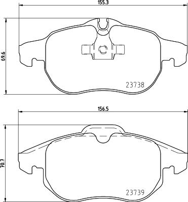 HELLA 8DB 355 009-311 - Kit pastiglie freno, Freno a disco www.autoricambit.com