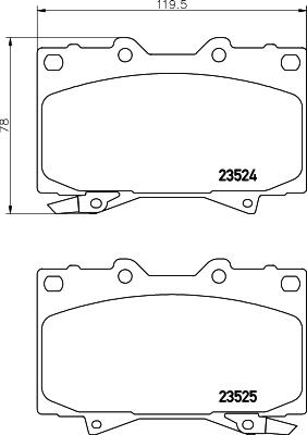 HELLA 8DB 355 009-371 - Kit pastiglie freno, Freno a disco www.autoricambit.com