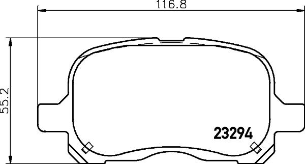 HELLA 8DB 355 009-251 - Kit pastiglie freno, Freno a disco www.autoricambit.com