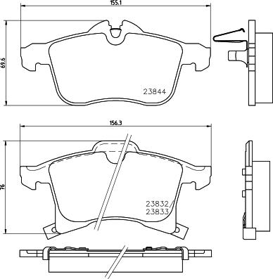 HELLA 8DB 355 009-221 - Kit pastiglie freno, Freno a disco www.autoricambit.com