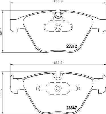 HELLA 8DB 355 009-271 - Kit pastiglie freno, Freno a disco www.autoricambit.com