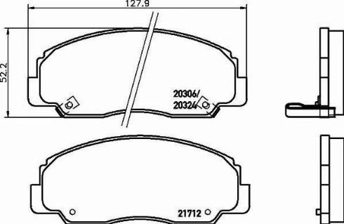 HELLA 8DB 355 009-791 - Kit pastiglie freno, Freno a disco www.autoricambit.com