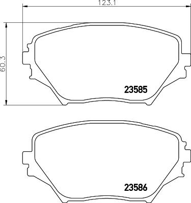 HELLA 8DB 355 009-741 - Kit pastiglie freno, Freno a disco www.autoricambit.com