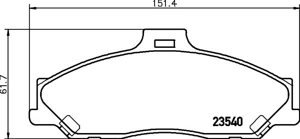 HELLA 8DB 355 009-751 - Kit pastiglie freno, Freno a disco www.autoricambit.com