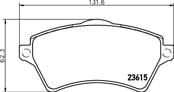 HELLA 8DB 355 009-761 - Kit pastiglie freno, Freno a disco www.autoricambit.com