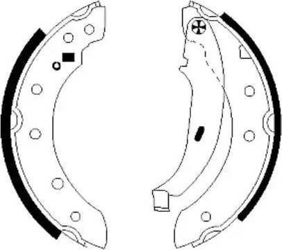 HELLA 8DB 355 003-401 - Kit freno, freni a tamburo www.autoricambit.com