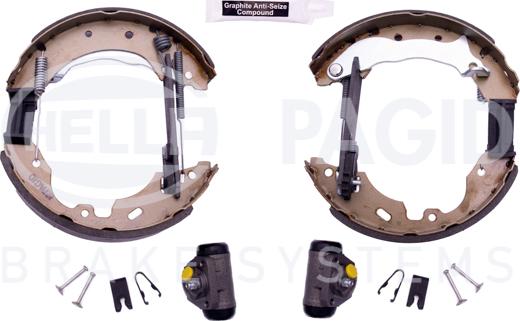 HELLA 8DB 355 004-091 - Kit freno, freni a tamburo www.autoricambit.com