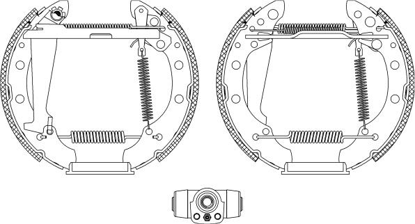 HELLA 8DB 355 004-051 - Kit freno, freni a tamburo www.autoricambit.com