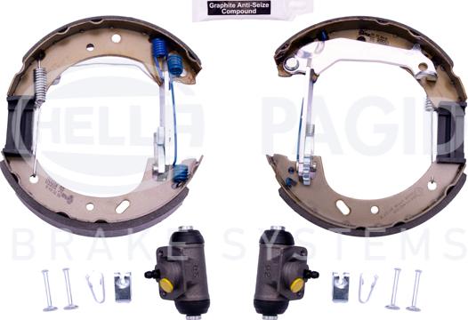 HELLA 8DB 355 004-081 - Kit freno, freni a tamburo www.autoricambit.com