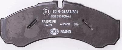 HELLA 8DB 355 005-411 - Kit pastiglie freno, Freno a disco www.autoricambit.com