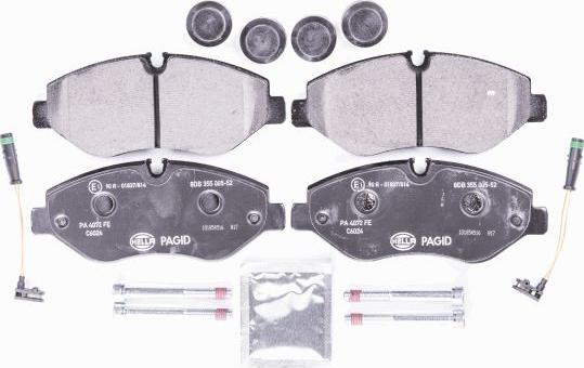 HELLA 8DB 355 005-521 - Kit pastiglie freno, Freno a disco www.autoricambit.com