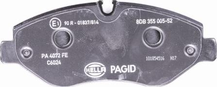 HELLA 8DB 355 005-521 - Kit pastiglie freno, Freno a disco www.autoricambit.com