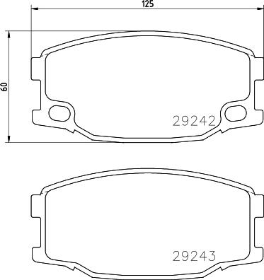 HELLA 8DB 355 005-571 - Kit pastiglie freno, Freno a disco www.autoricambit.com