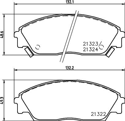 HELLA 8DB 355 005-661 - Kit pastiglie freno, Freno a disco www.autoricambit.com