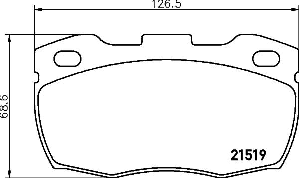 HELLA 8DB 355 005-861 - Kit pastiglie freno, Freno a disco www.autoricambit.com