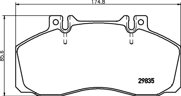 HELLA 8DB 355 005-311 - Kit pastiglie freno, Freno a disco www.autoricambit.com