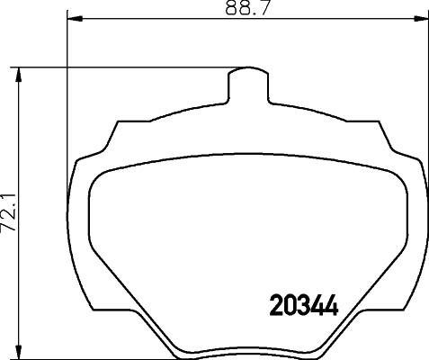 HELLA 8DB 355 005-791 - Kit pastiglie freno, Freno a disco www.autoricambit.com