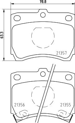 HELLA 8DB 355 005-741 - Kit pastiglie freno, Freno a disco www.autoricambit.com