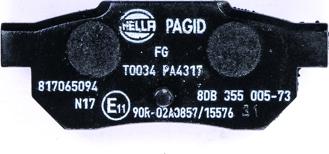 HELLA 8DB 355 005-731 - Kit pastiglie freno, Freno a disco www.autoricambit.com