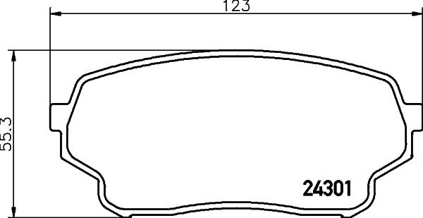 HELLA 8DB 355 006-941 - Kit pastiglie freno, Freno a disco www.autoricambit.com