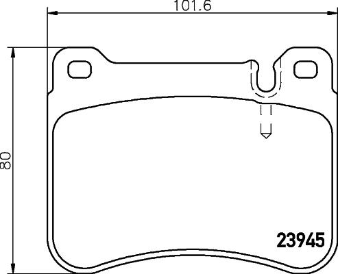 HELLA 8DB 355 006-541 - Kit pastiglie freno, Freno a disco www.autoricambit.com