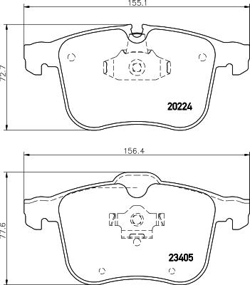 HELLA 8DB 355 006-561 - Kit pastiglie freno, Freno a disco www.autoricambit.com