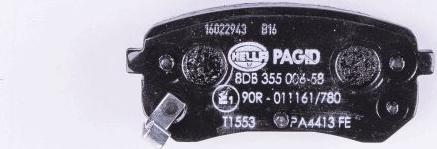 HELLA 8DB 355 006-581 - Kit pastiglie freno, Freno a disco www.autoricambit.com