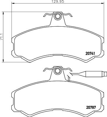 HELLA 8DB 355 006-011 - Kit pastiglie freno, Freno a disco www.autoricambit.com