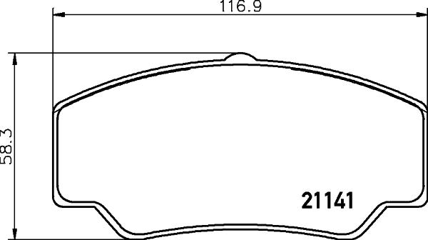 HELLA 8DB 355 006-151 - Kit pastiglie freno, Freno a disco www.autoricambit.com