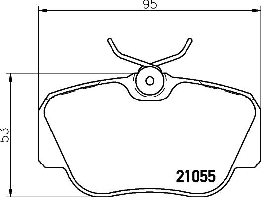 HELLA 8DB 355 006-181 - Kit pastiglie freno, Freno a disco www.autoricambit.com