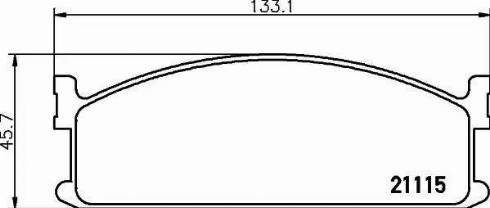 HELLA 8DB 355 006-131 - Kit pastiglie freno, Freno a disco www.autoricambit.com