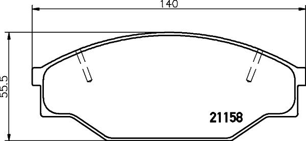 HELLA 8DB 355 006-121 - Kit pastiglie freno, Freno a disco www.autoricambit.com