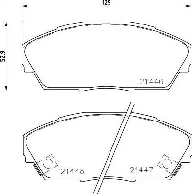 HELLA 8DB 355 006-301 - Kit pastiglie freno, Freno a disco www.autoricambit.com